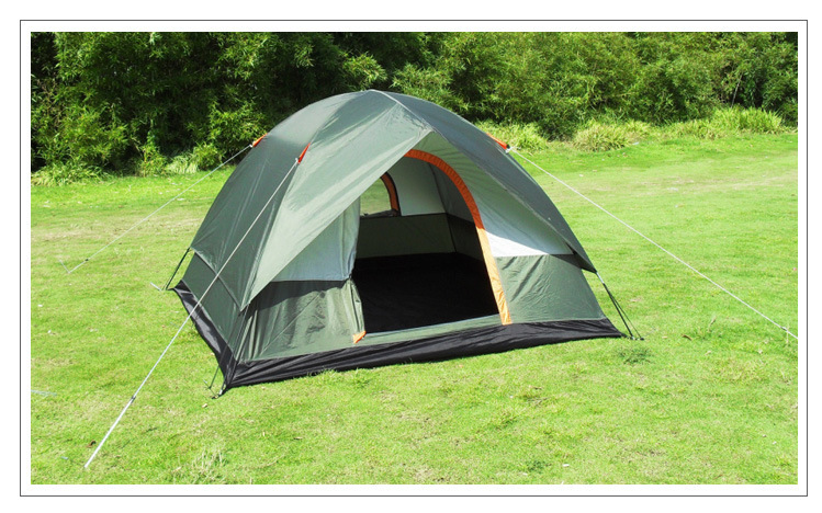 Cheap Goat Tents LOOKO 2022 New Outdoor Supplies Rainstorm Camping Tent 3 4 People Build Double Layer Family Travel Tent   